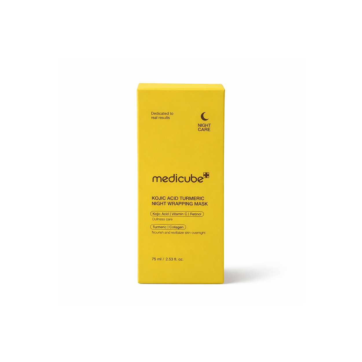 Medicube Kojic Acid Turmeric Night Wrapping Mask 75ml overnight face mask for brightening and improving uneven skin tone