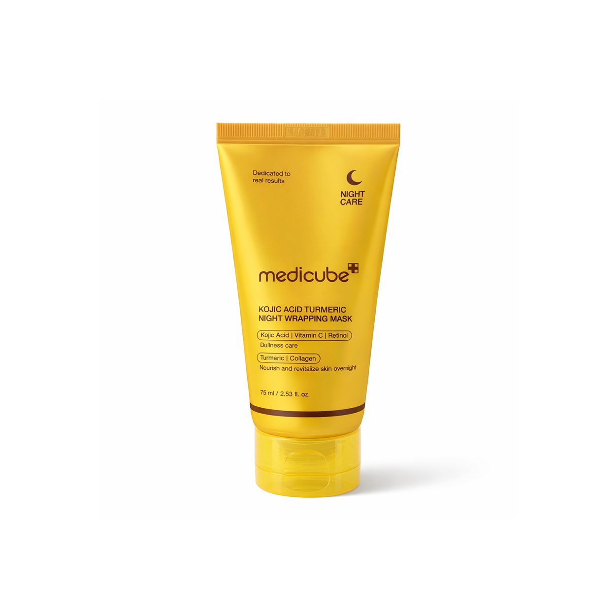 Medicube Kojic Acid Turmeric Night Wrapping Mask 75ml overnight face mask for brightening and improving uneven skin tone