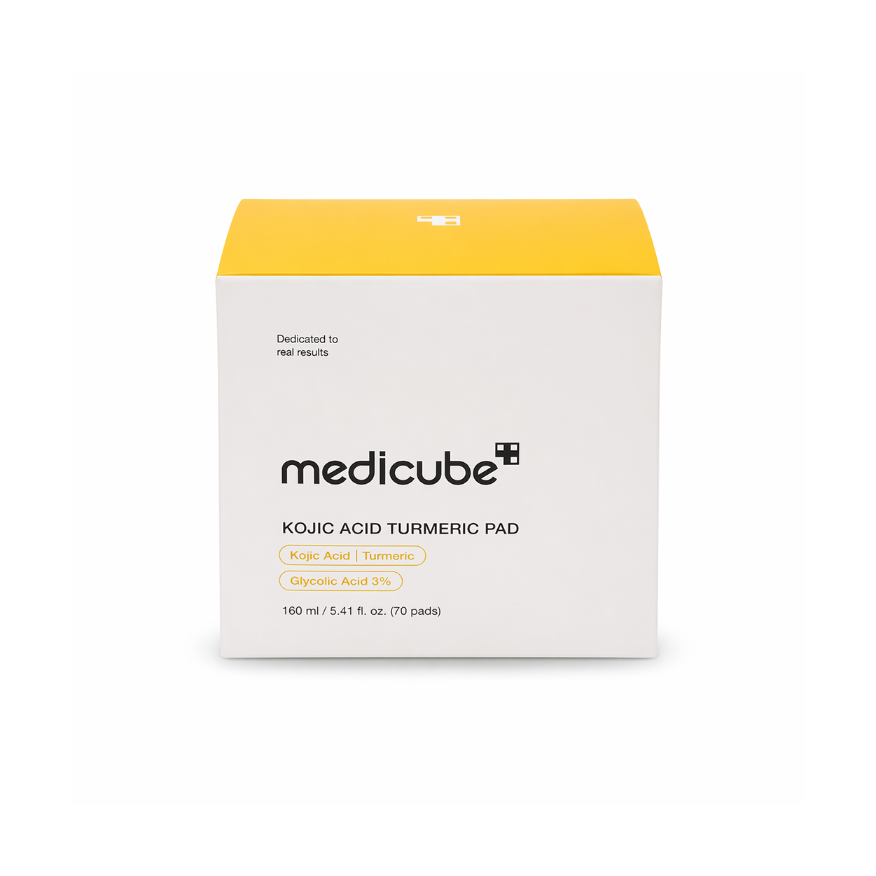 Medicube Kojic Acid Turmeric Pad exfoliating toner pads 160ml for brightening skin and reducing dark spots
