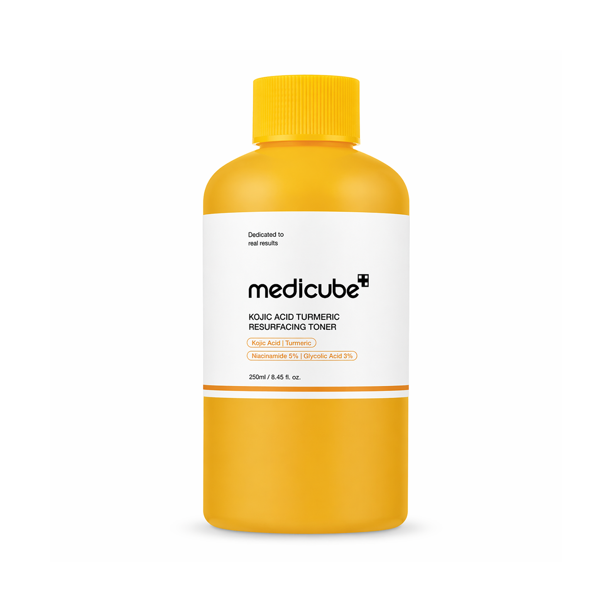 Medicube Kojic Acid Turmeric Resurfacing Toner 250ml exfoliating face toner for brightening and reducing dark spots