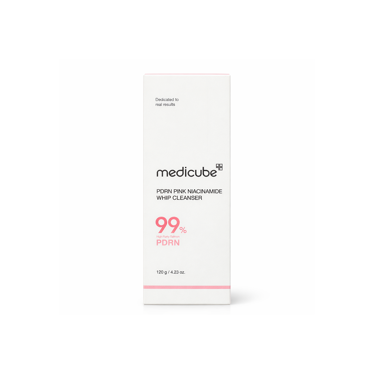 Medicube PDRN Pink Niacinamide Whip Cleanser 120g foaming face wash for brightening and deep pore cleansing
