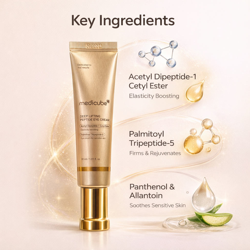 Medicube Deep Lifting Peptide Eye Cream 30ml anti-aging eye cream for wrinkles and firming under-eye skin