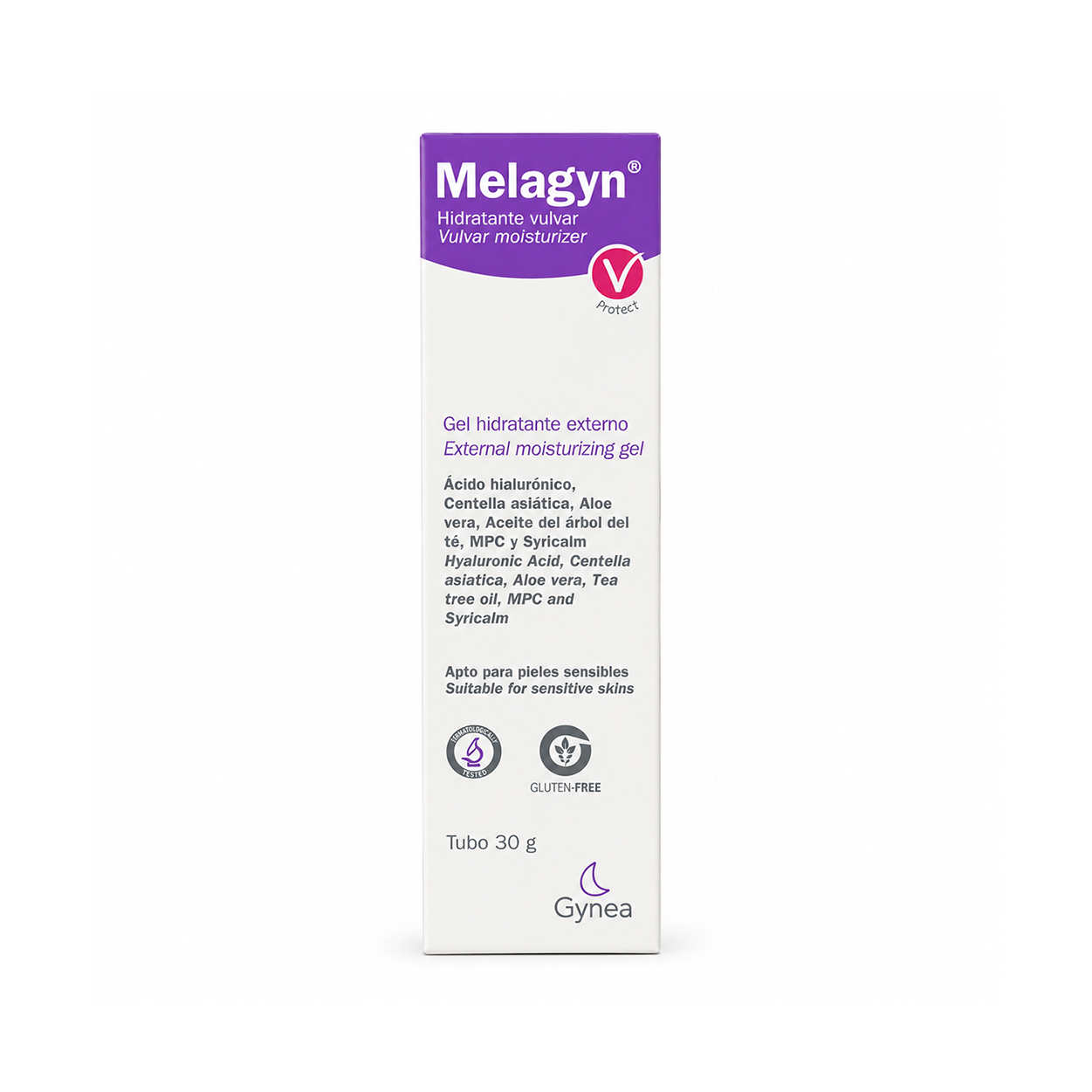 Melagyn Vulvar Moisturizing Gel 30g external intimate moisturizing gel for sensitive skin hydration and dryness relief