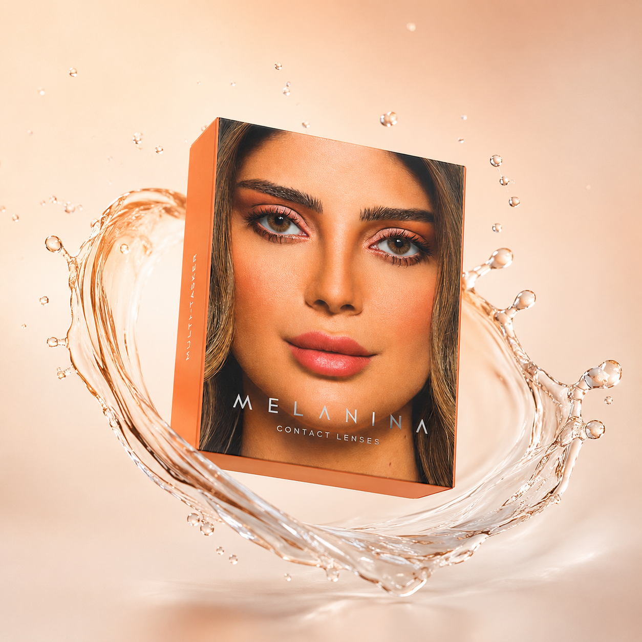 Melanina Hazelnut Colored Contact Lenses 6 Months cosmetic contact lenses for natural eye color enhancement and daily wear comfort.