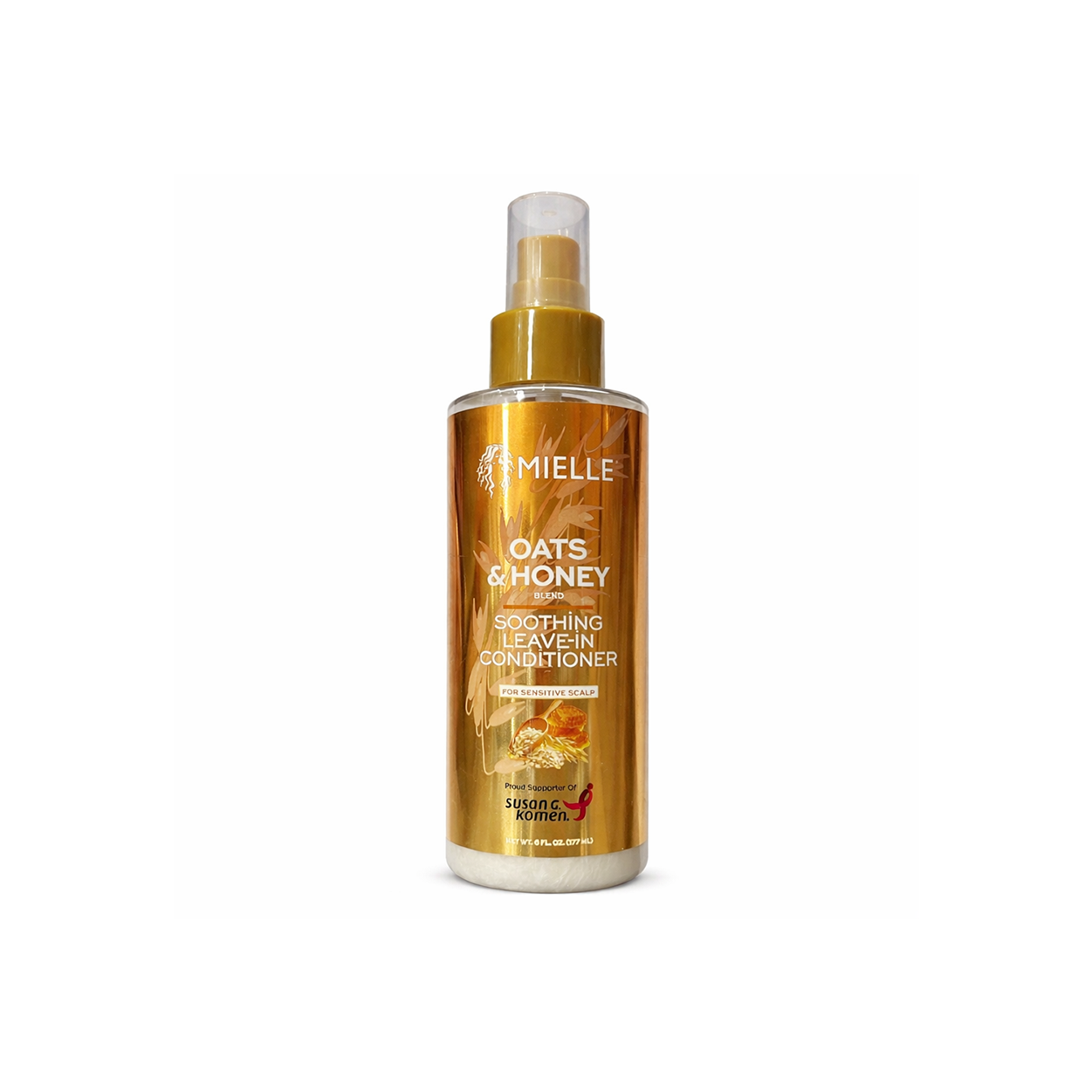 Mielle Oats & Honey Blend Soothing Leave-In Conditioner 177ml bottle for sensitive scalp hydration and frizz control