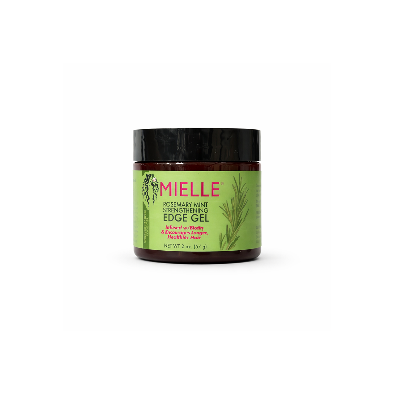 Mielle Rosemary Mint Strengthening Edge Gel 57g edge control gel for strong hold, smooth edges, and frizz control