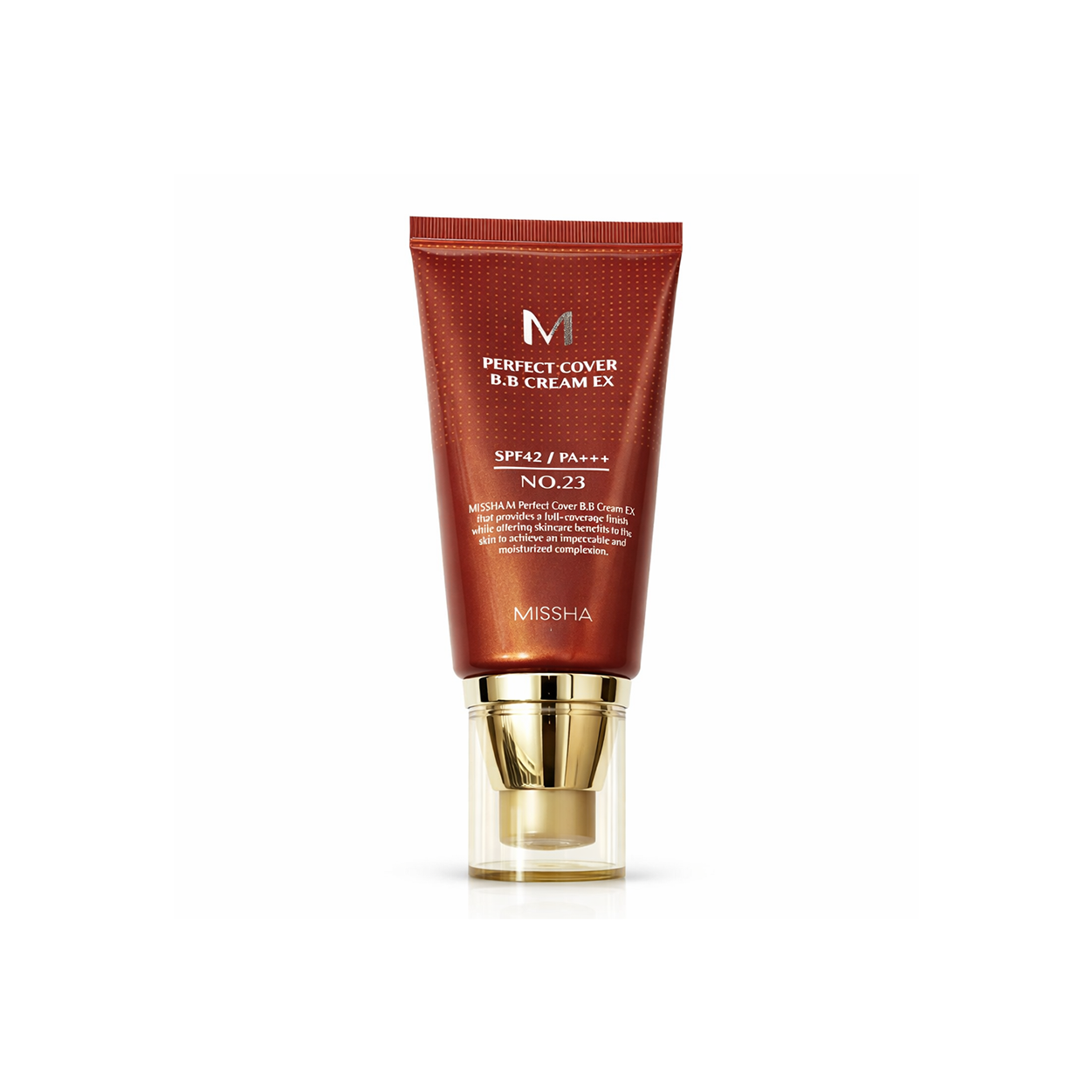 Missha M Perfect Cover BB Cream EX SPF42 PA+++ No.23 Natural Beige BB cream 50ml for full coverage and sun protection