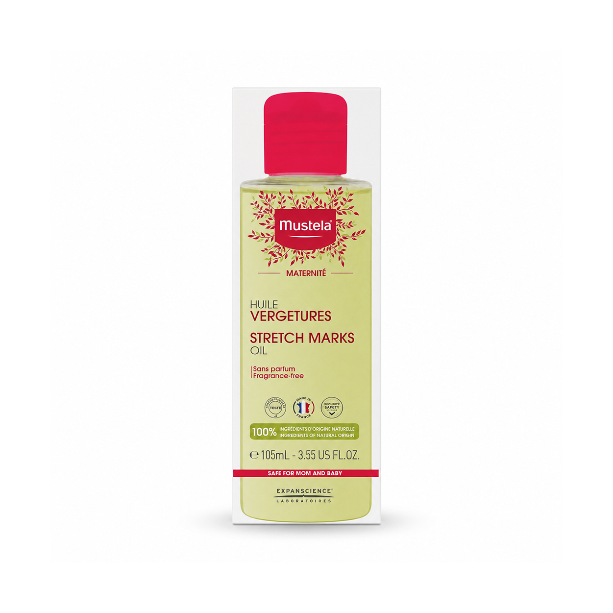 Mustela Maternité Stretch Marks Oil 105ml pregnancy body oil for improving skin elasticity and reducing stretch marks