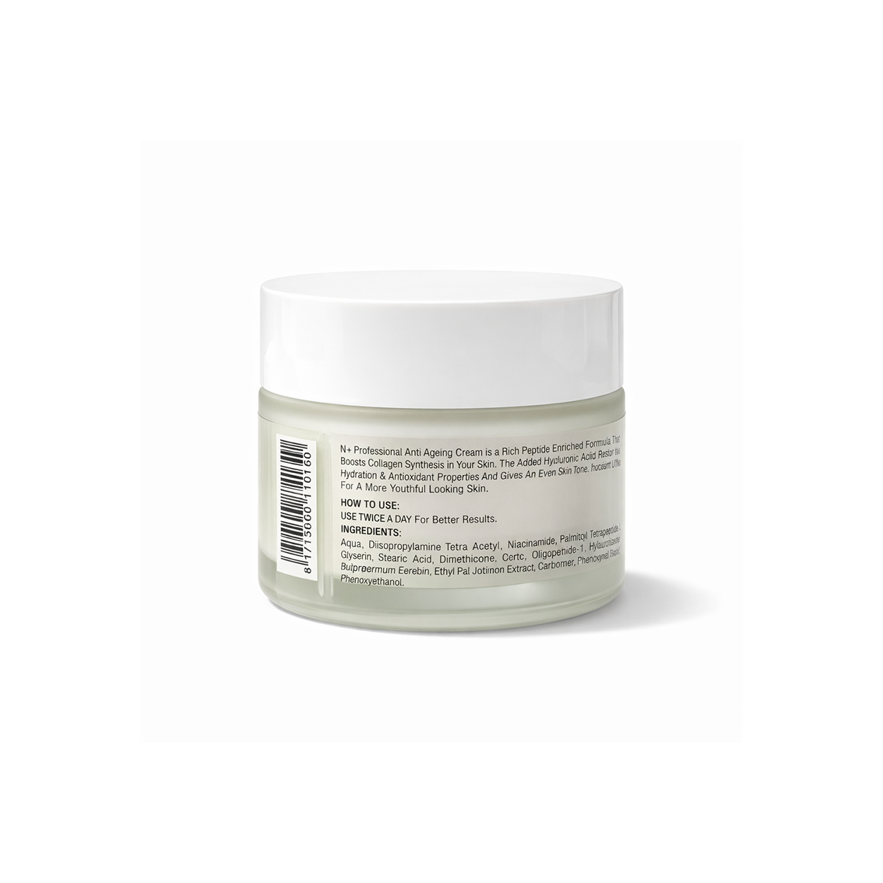 N+ Professional Anti Ageing Cream SPF 30 face cream jar for firming skin and reducing wrinkles with sun protection