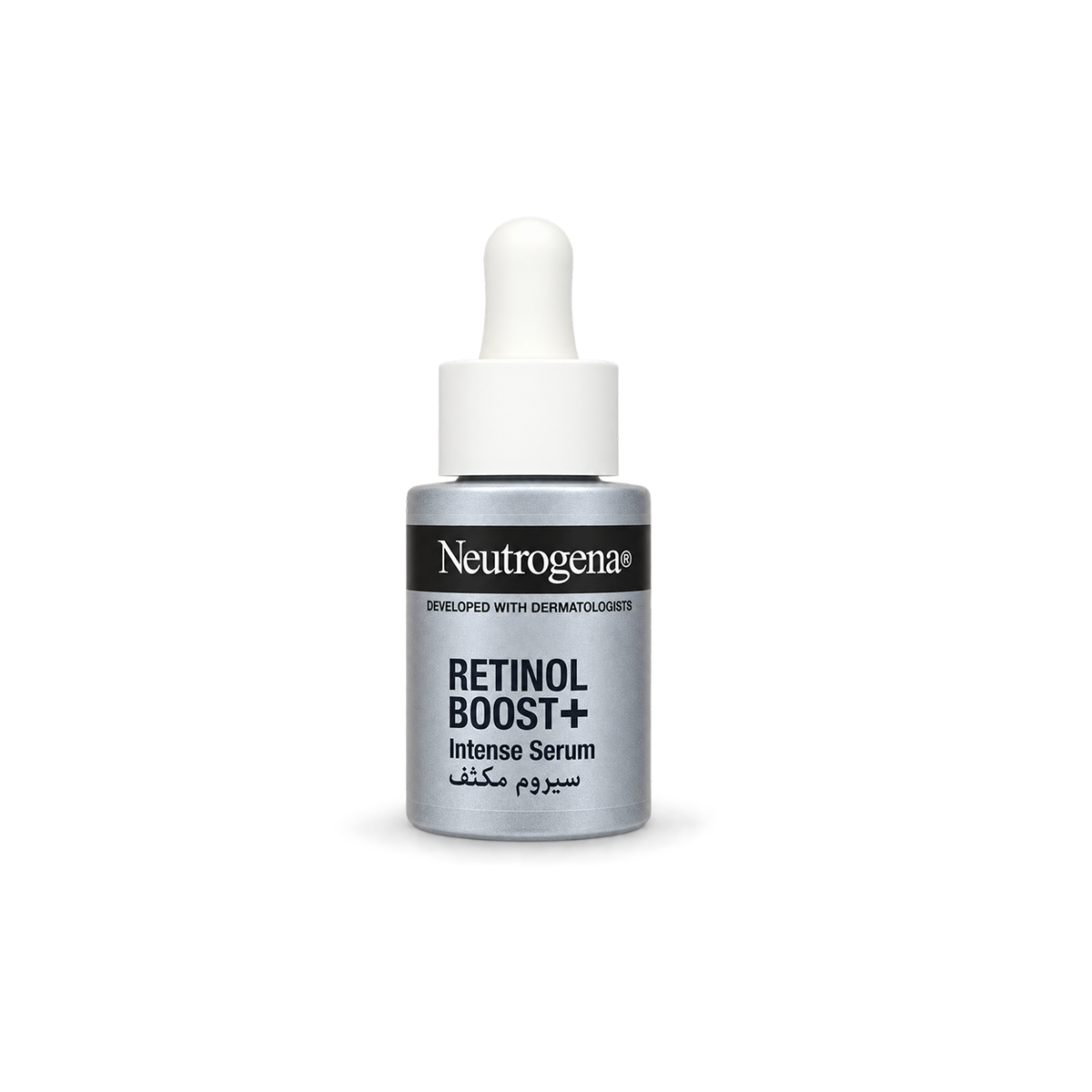 Neutrogena Retinol Boost+ Intense Serum 30ml, concentrated retinol face serum for smoother, firmer-looking skin