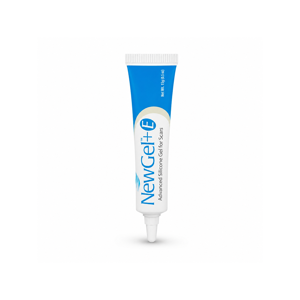 NewGel+E Advanced Silicone Gel for Scars 15g silicone scar gel tube that helps reduce the appearance of old and new scars.