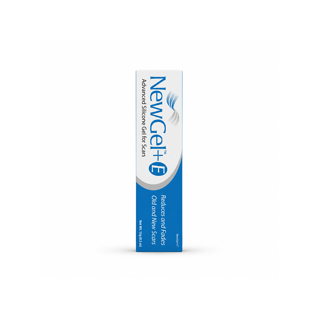 NewGel+E Advanced Silicone Gel for Scars 15g silicone scar gel tube that helps reduce the appearance of old and new scars.