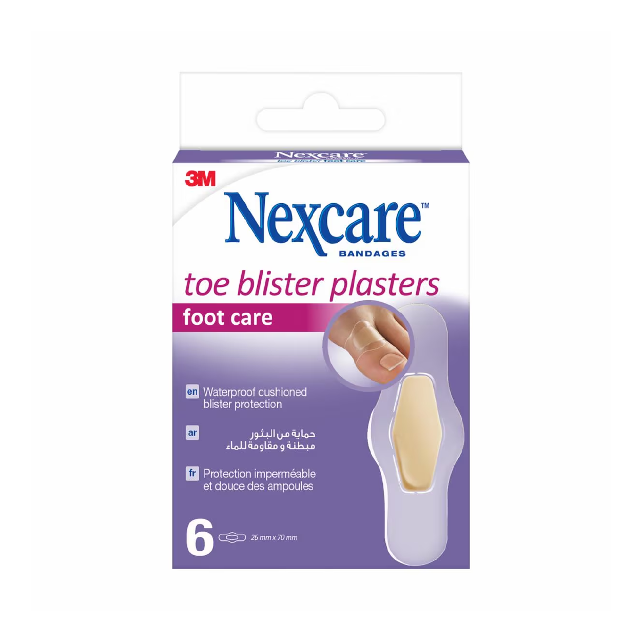 Nexcare Toe Blister Plaster (Foot Care) 6'S