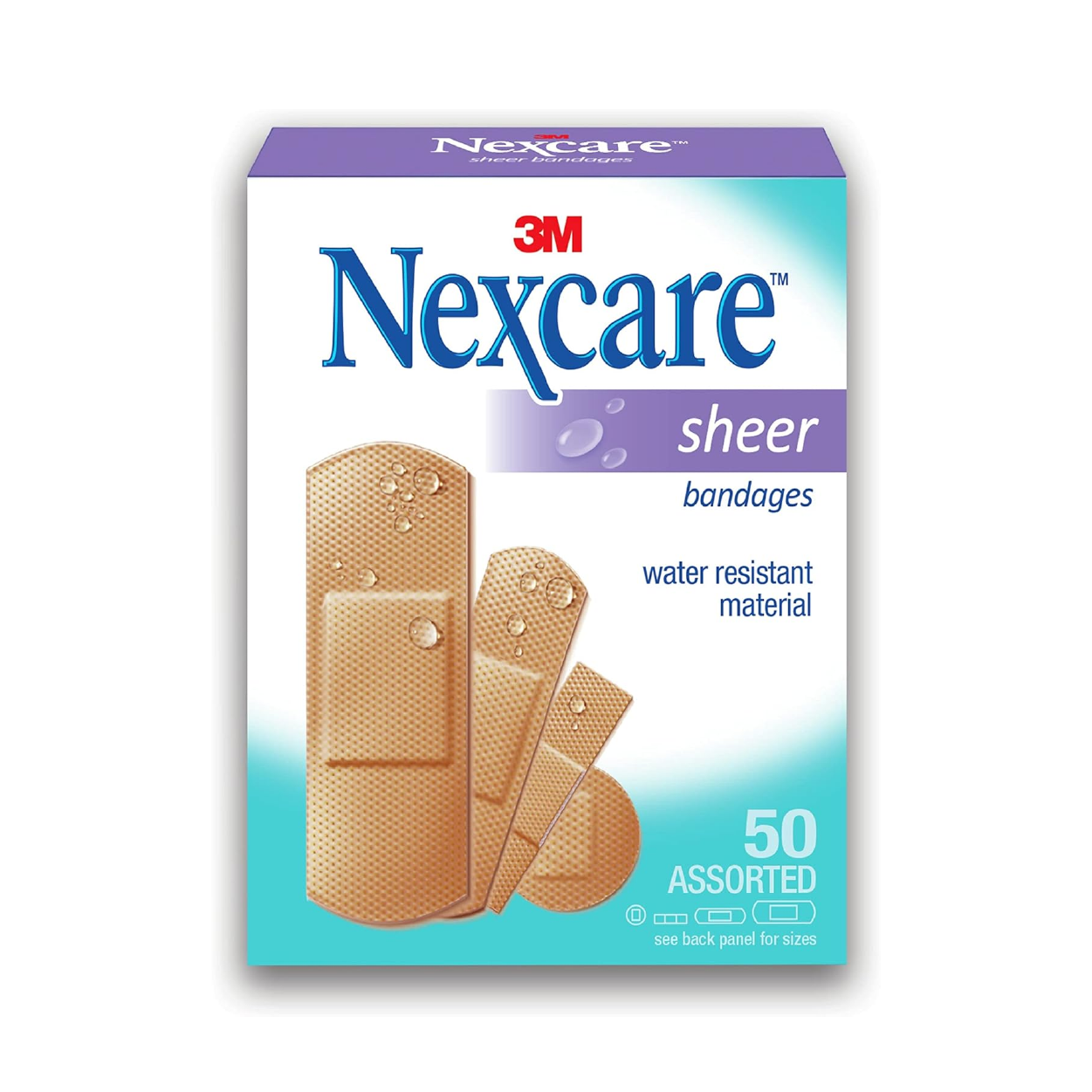 Nexcare Sheer Band Assorted 50`S