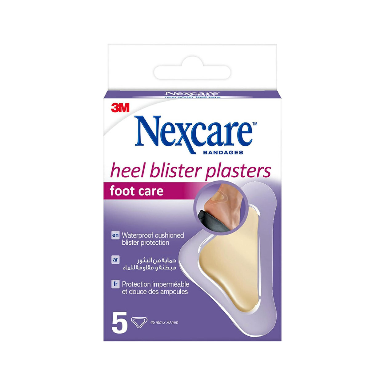 Nexcare Heel Blister Plasters Foot Care 5
