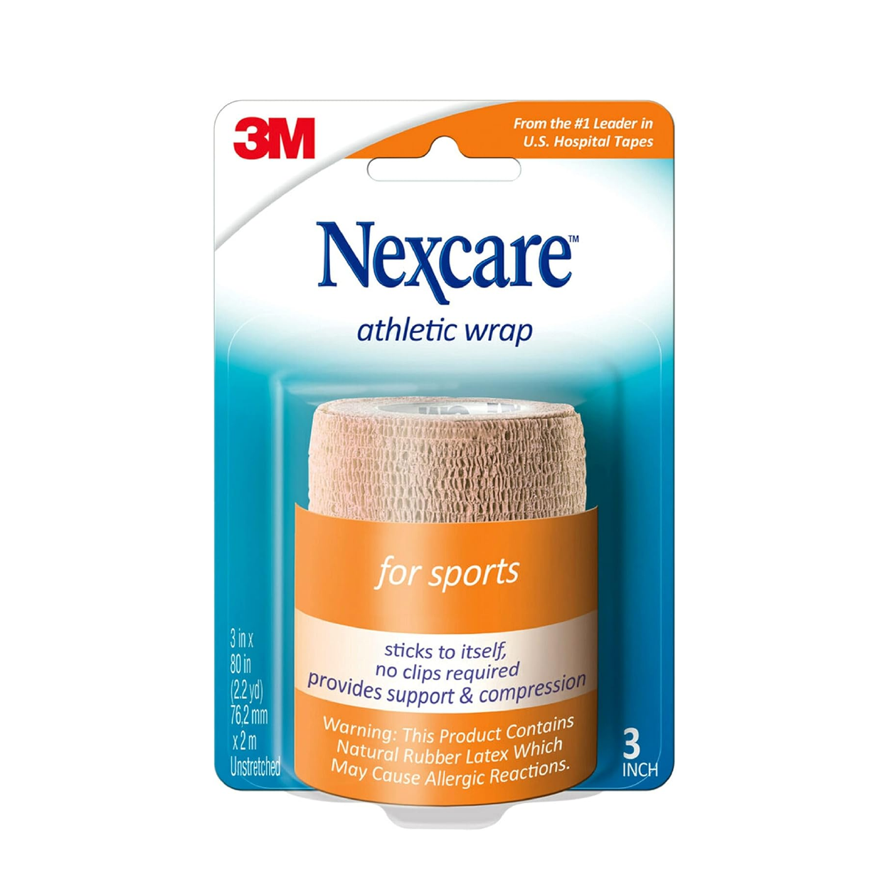 Nexcare Athletic Wrap Brown 3"