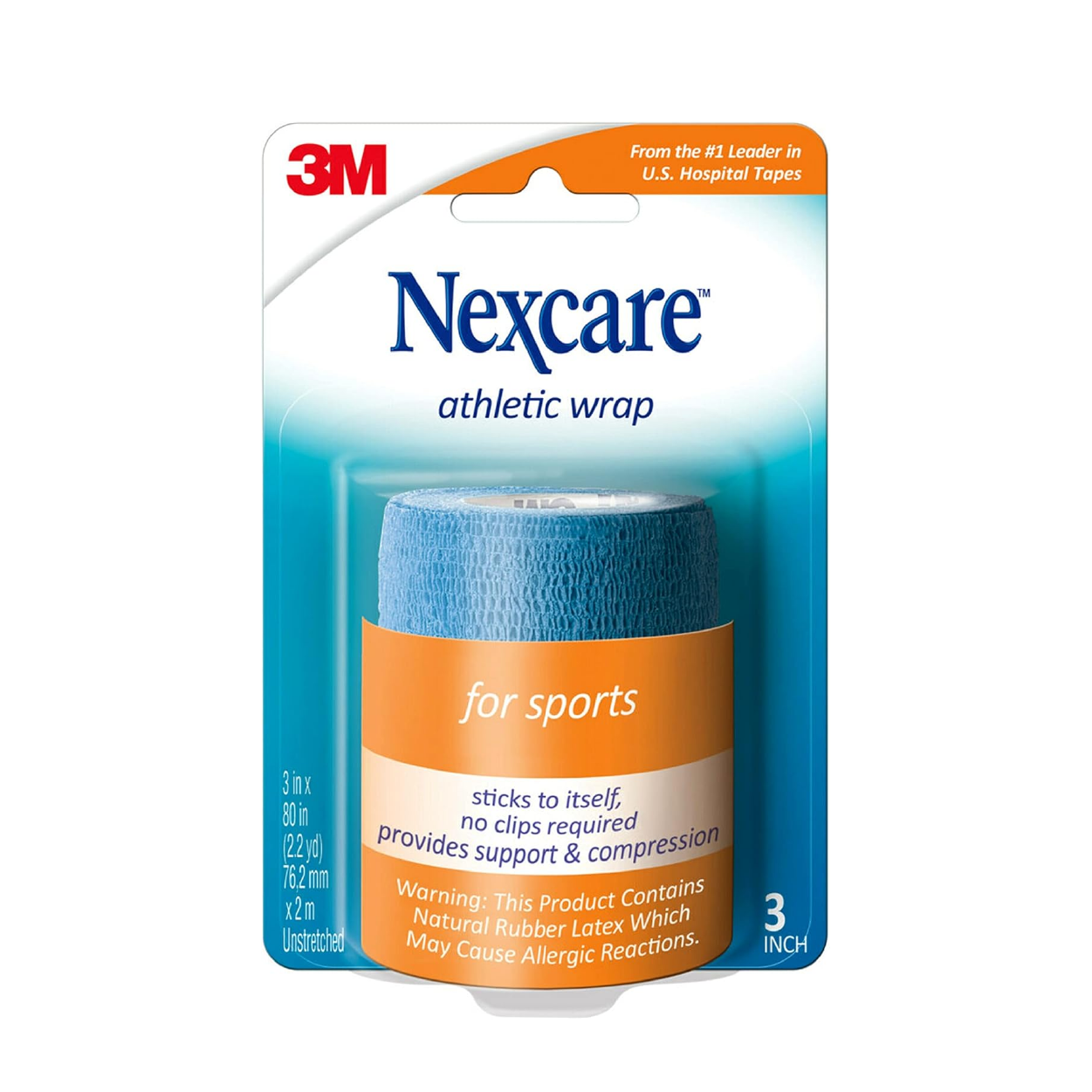 Nexcare Athletic Wrap Blue 3"