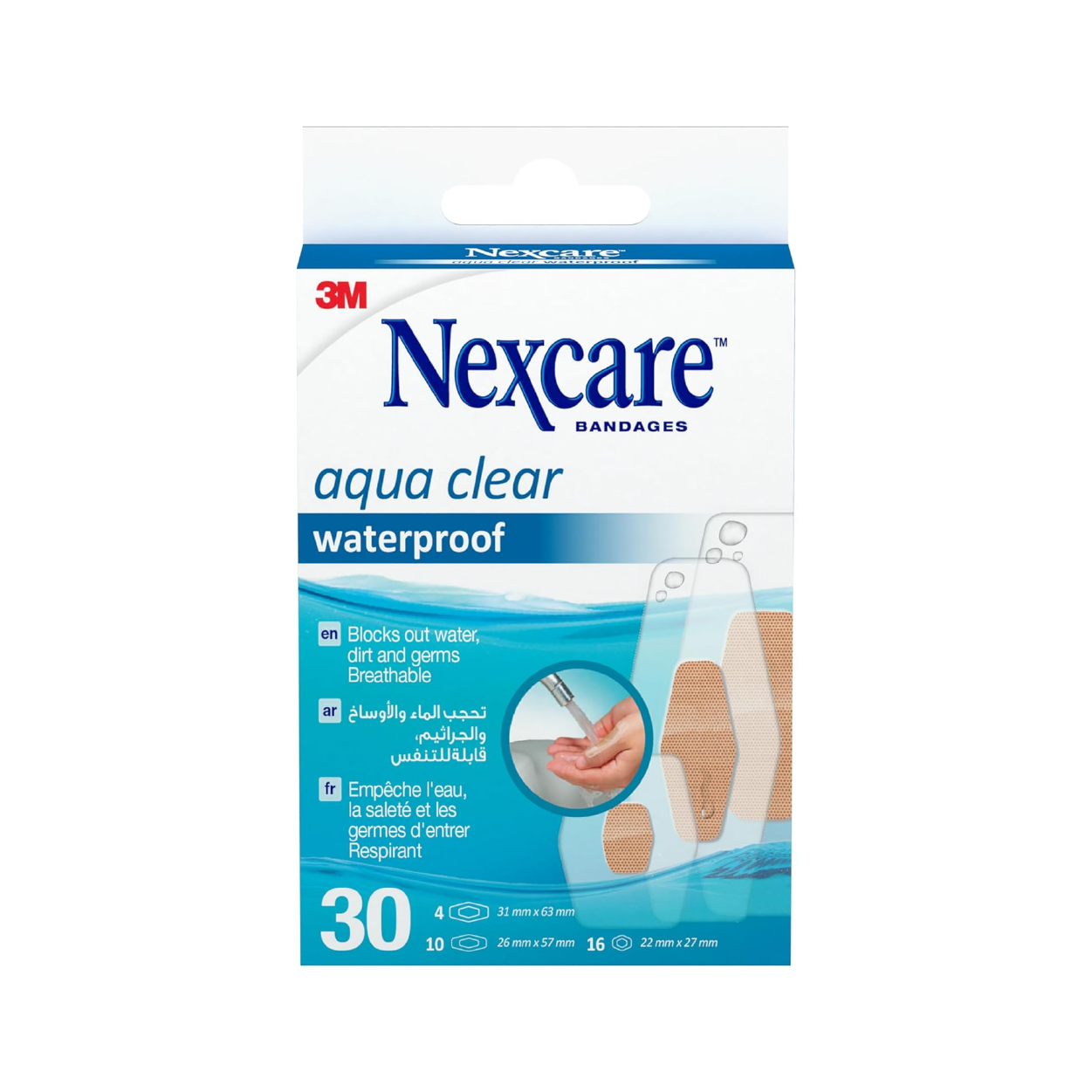 Nexcare Aqua Clear W/P 30`S