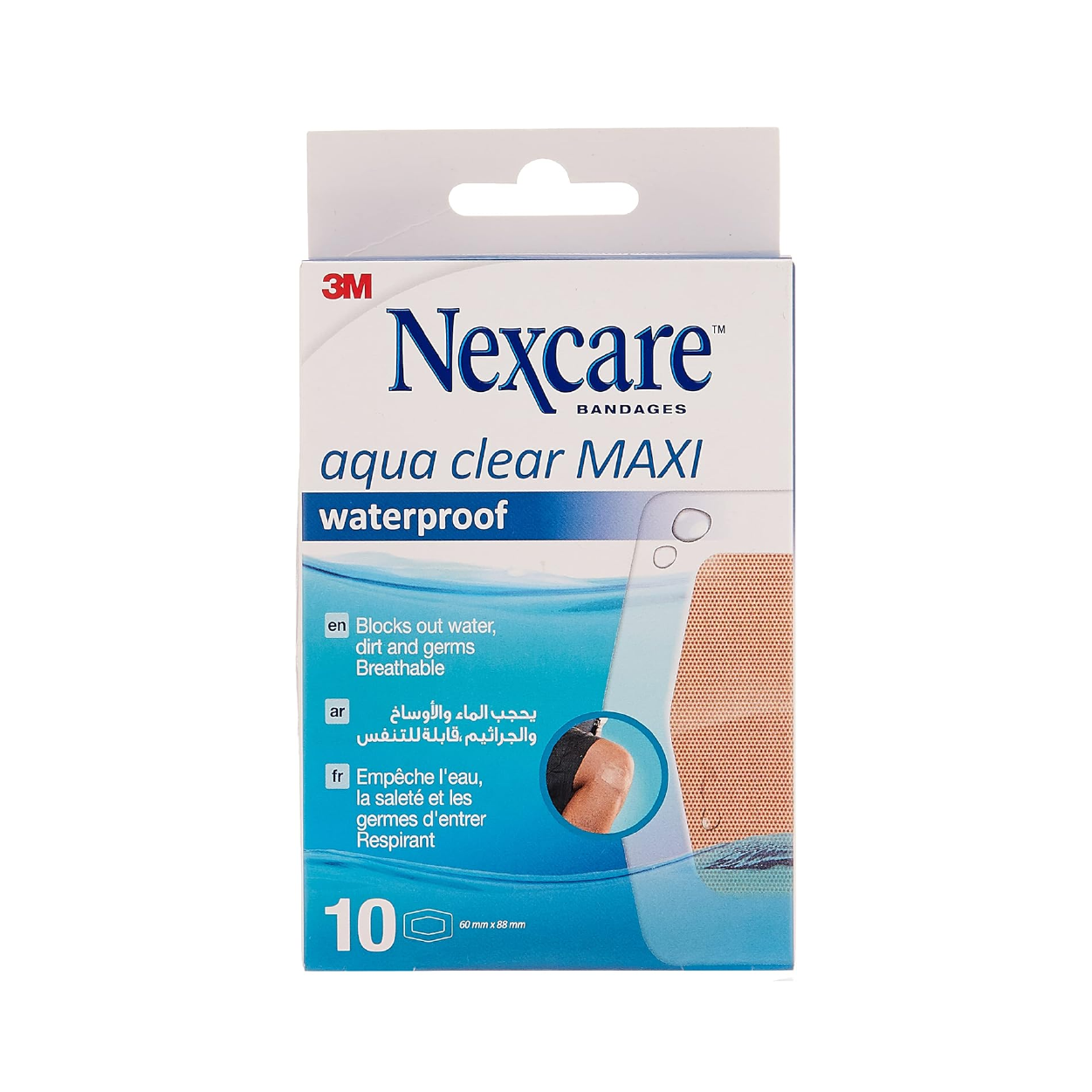 Nexcare Aqua Clear Maxi W/P 10`S
