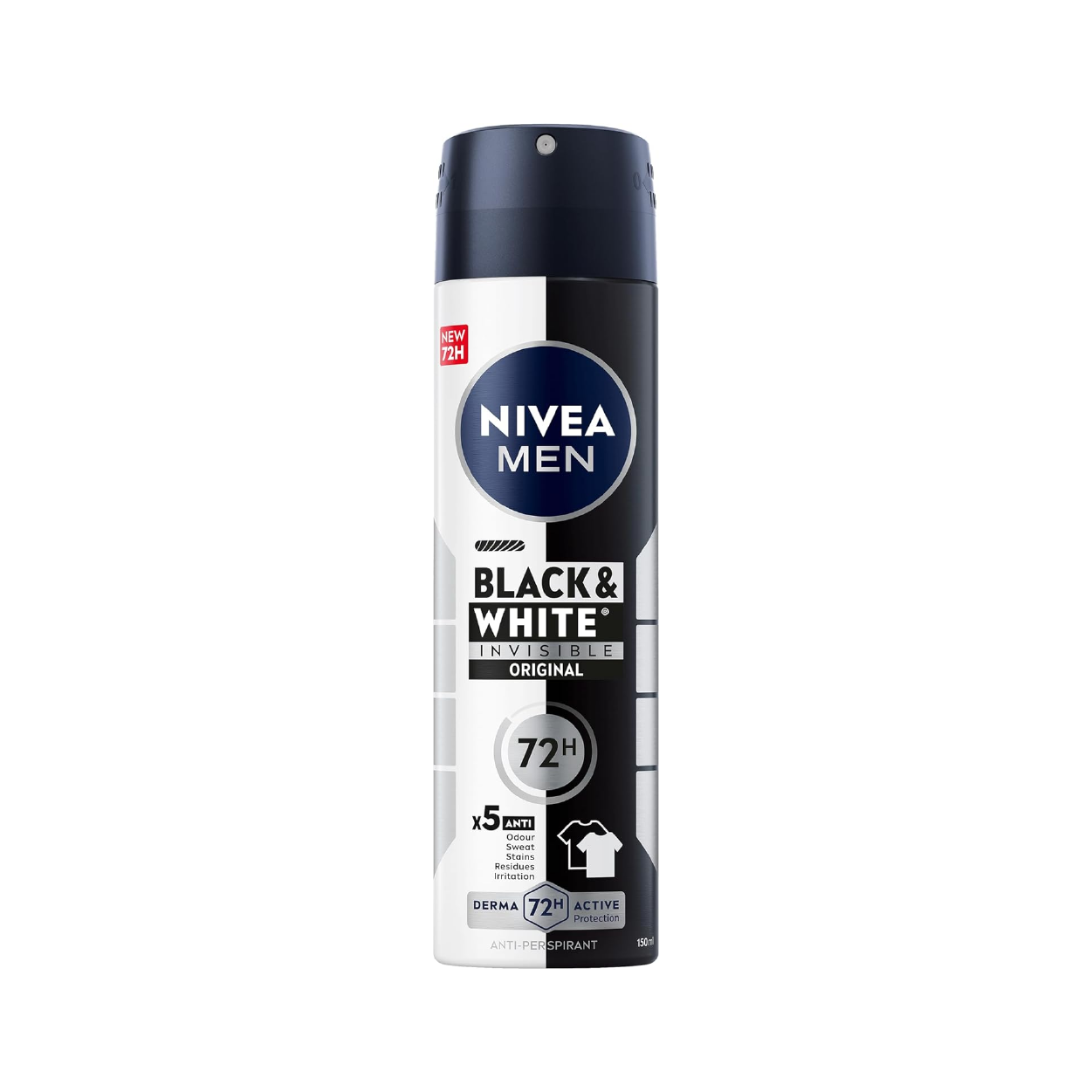 Nivea Blk&White Invisible Deo Spray 150Ml
