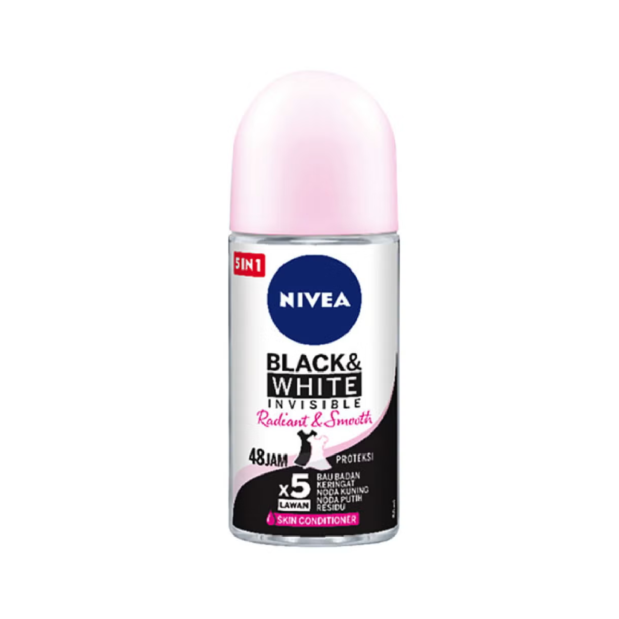 Nivea B&W Invisible(Radiant&Smooth)Deo Roll 50Ml