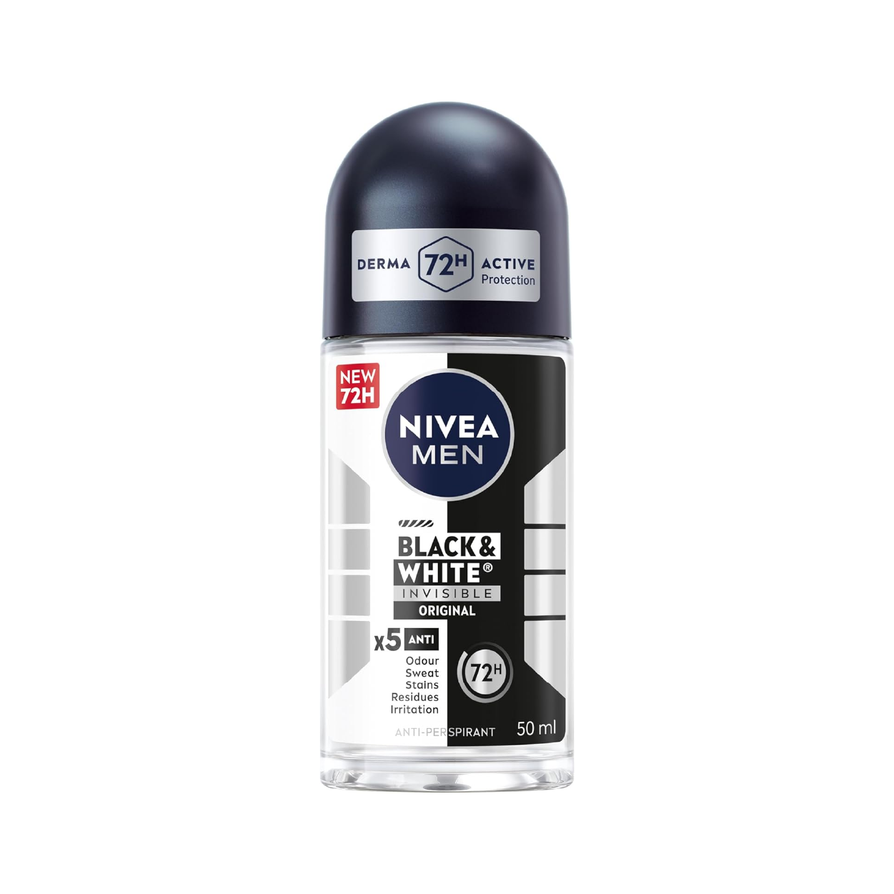 Nivea Men B&W Invisible (Orig) Deo Roll 50Ml