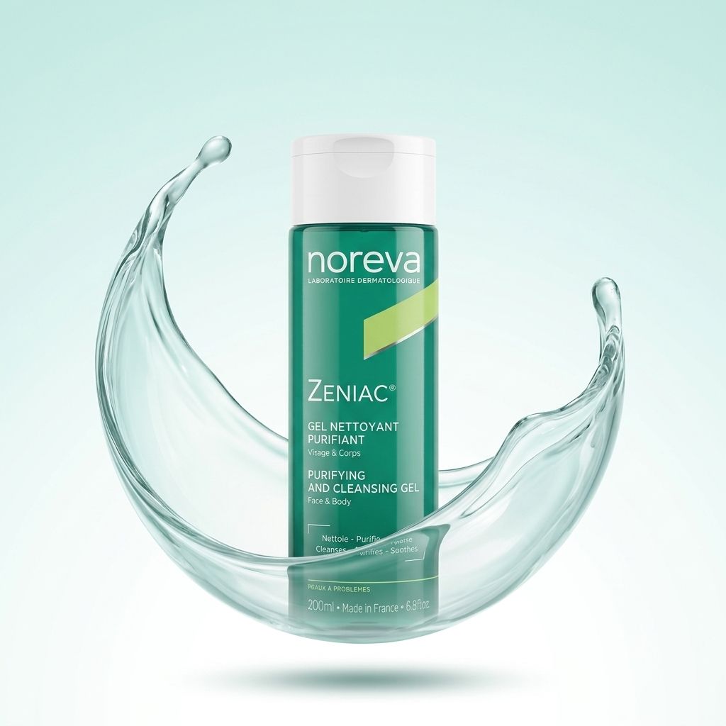 Noreva Zeniac Purifying And Cleansing Gel Face & Body 200ml acne cleansing gel that removes excess oil and purifies blemish-prone skin.