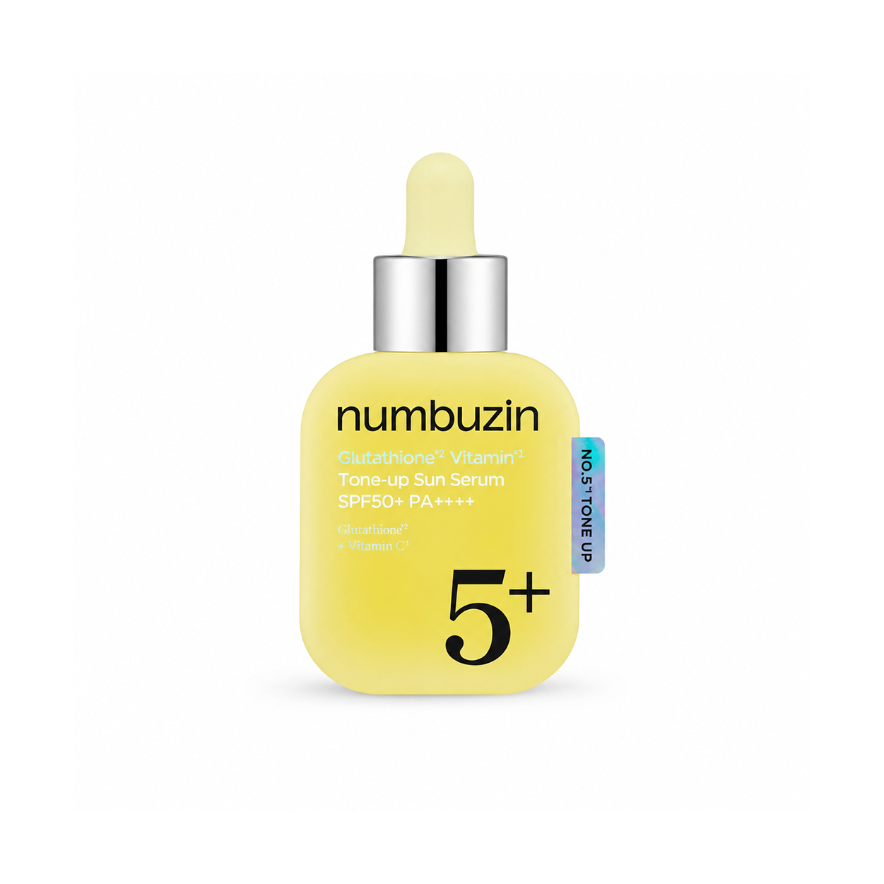 Numbuzin No.5 Glutathione Vitamin Tone-Up Sun Serum SPF50+ PA++++ 30ml lightweight brightening sunscreen serum