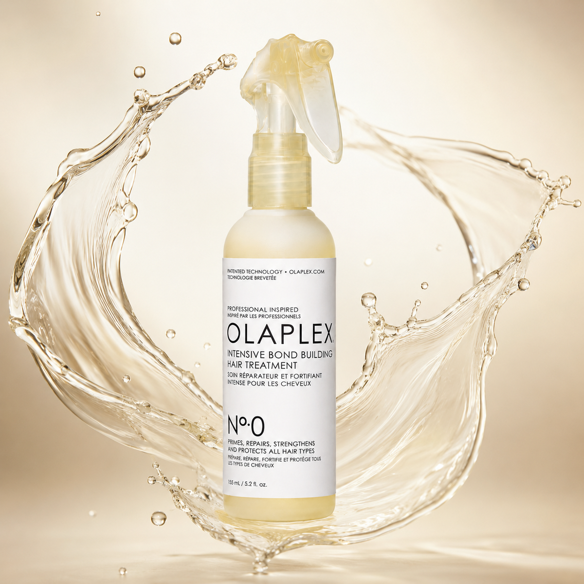 OLAPLEX Intensive Bond Building Hair Treatment No.0 155ml for repairing and strengthening damaged hair