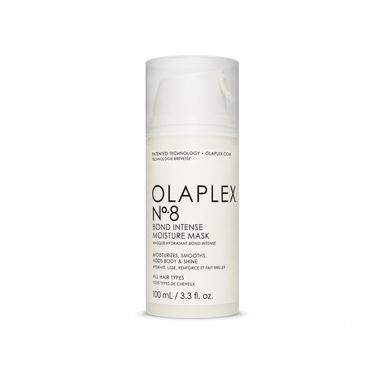 Olaplex No.8 Bond Intense Moisture Mask 100ml hair repair mask for damaged hair, providing deep hydration, softness, and shine.
