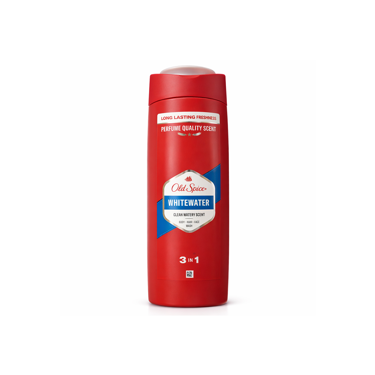 Old Spice Whitewater 3-in-1 Body Wash 400ml for men, multi-use body, hair and face cleanser with long-lasting fresh scent