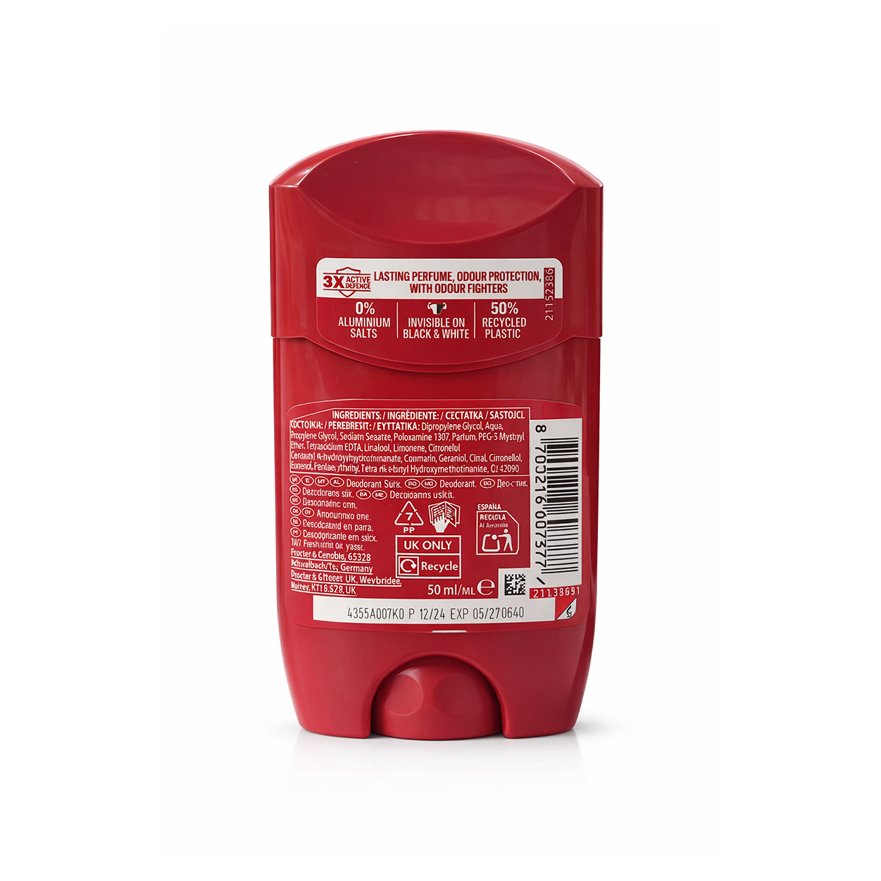 Old Spice Epic Legend Deodorant Stick 50ml for men with bourbon vanilla scent providing long lasting odour protection