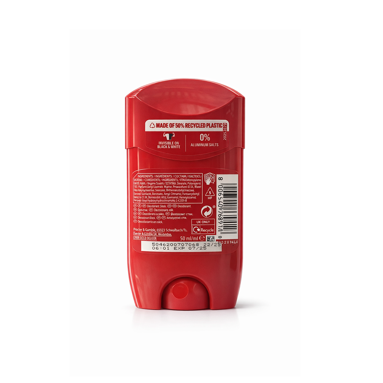 Old Spice Oasis deodorant stick 50ml with smoked vanilla scent, men’s deodorant for 48-hour odor protection and freshness