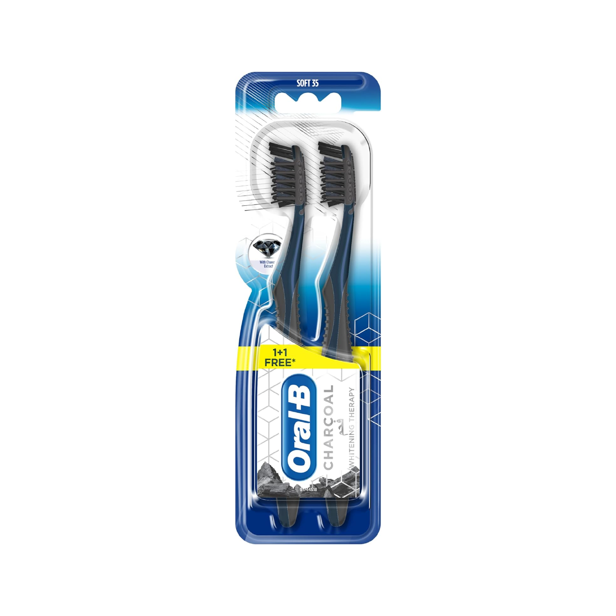 Oral-B Charcoal Whitening Therapy T/B 1+1 Soft 35