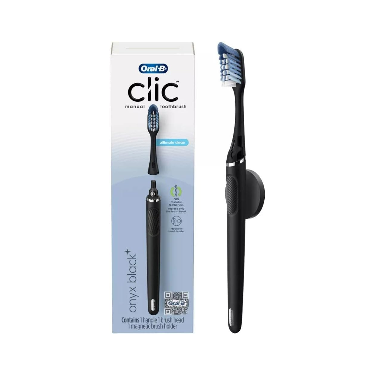 Oral-B Clic Manual T/B Ultimate Clean Onyx Silver