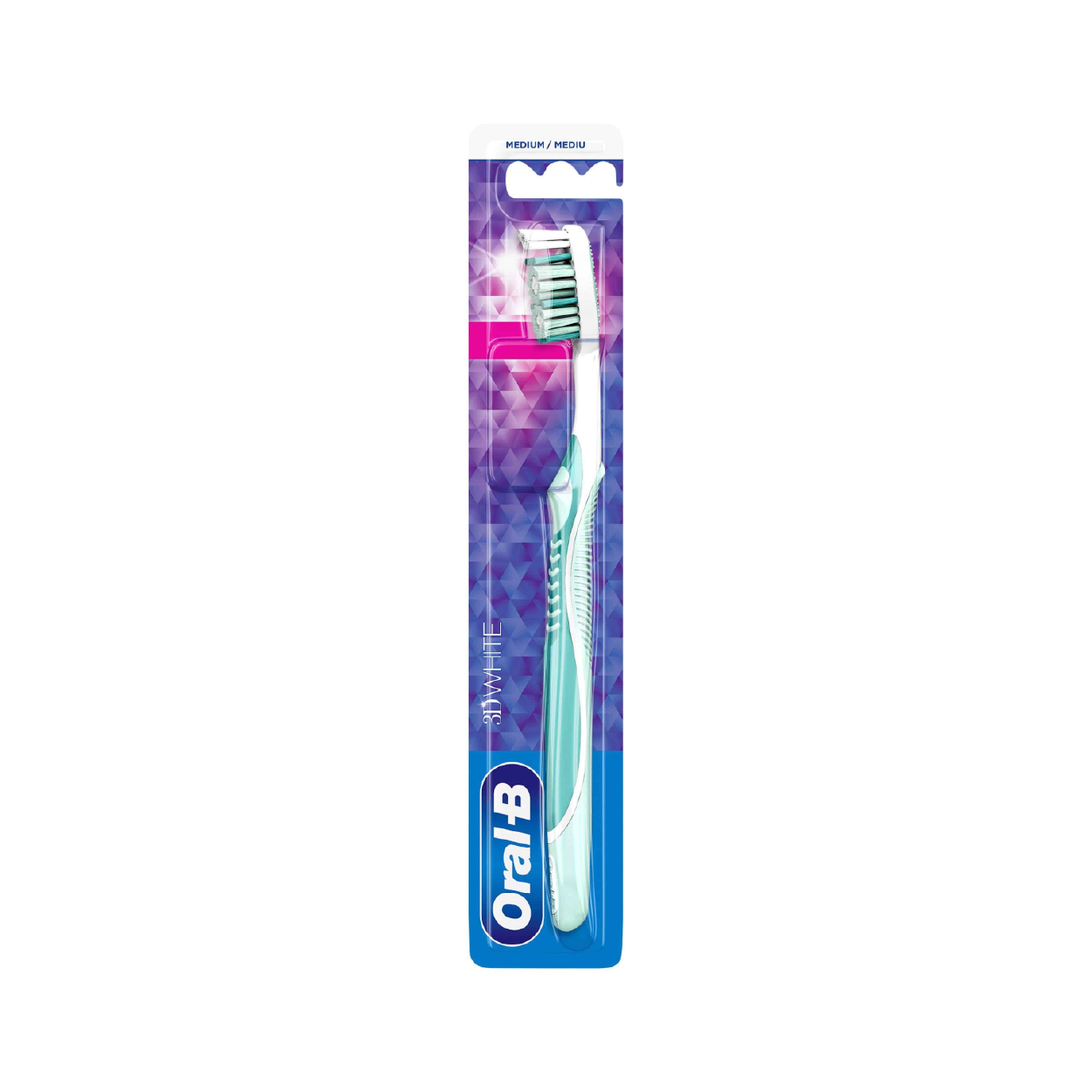 Oral-B 3D White T/B W/Cover Med(472)