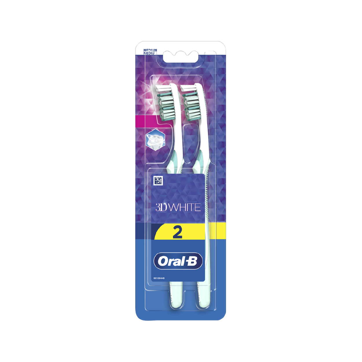 Oral-B 3D White T/B Med (908)2'S