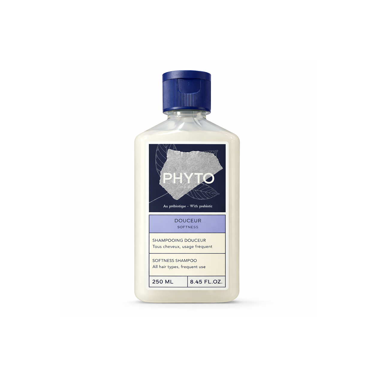 PHYTO Douceur Softness Shampoo 250ml gentle daily shampoo with prebiotics for soft hair and balanced scalp