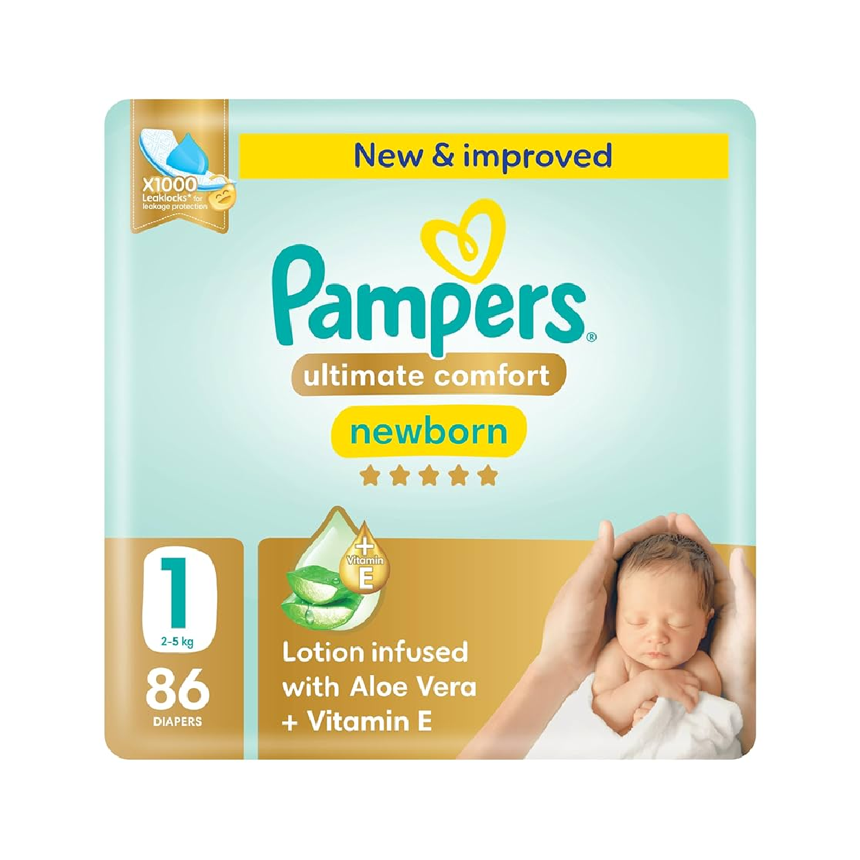 Pampers Ultimate Comfort Nb Pc Diapers 1*108