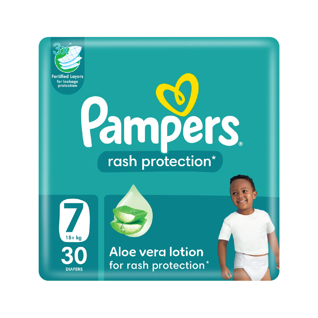 Pampers Rash Protection Aloe 7*30(15+Kg)