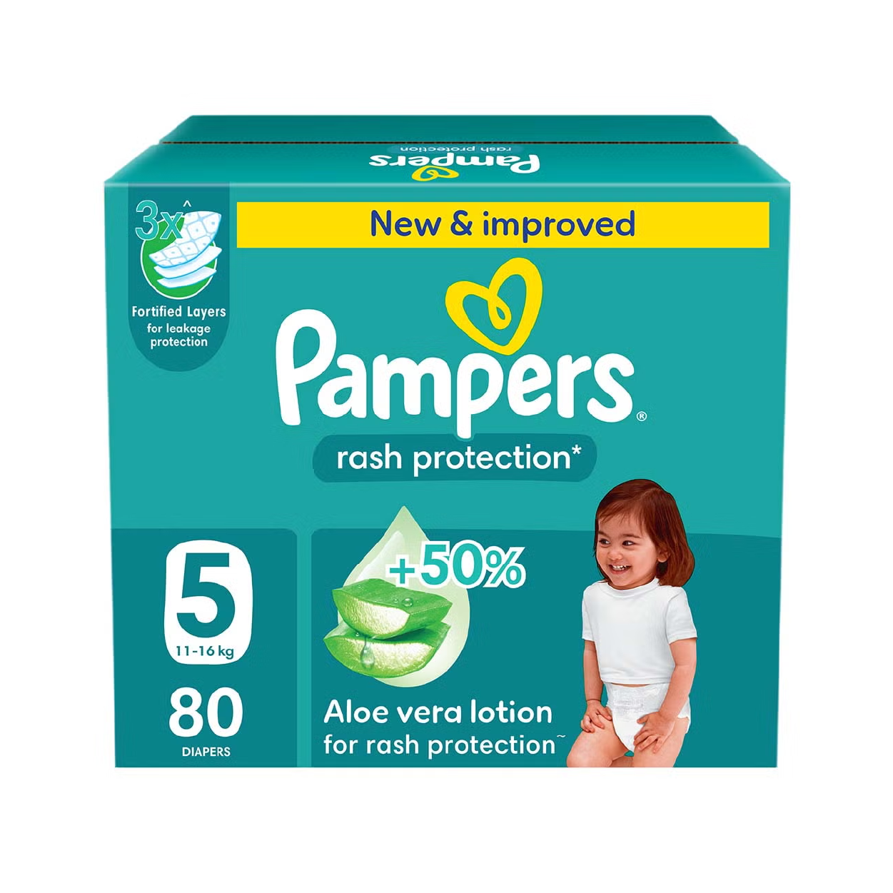 Pampers Rash Protection Aloe 5*80(11-16Kg)
