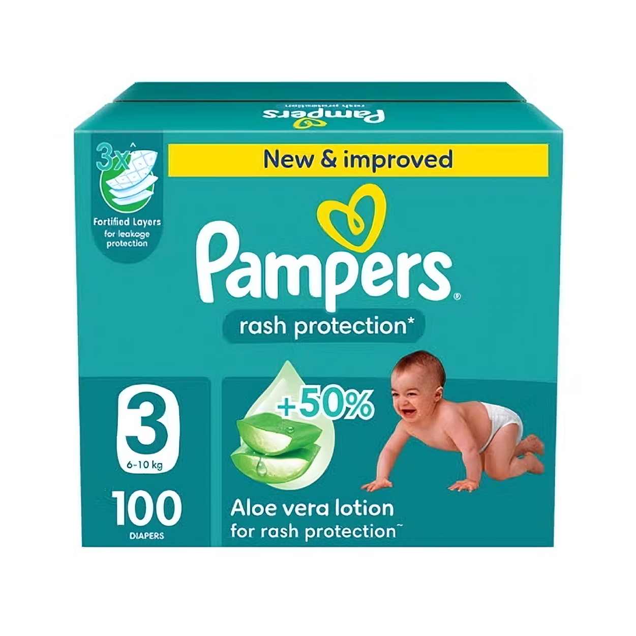 Pampers Rash Protection Aloe 3*100(6-10Kg)