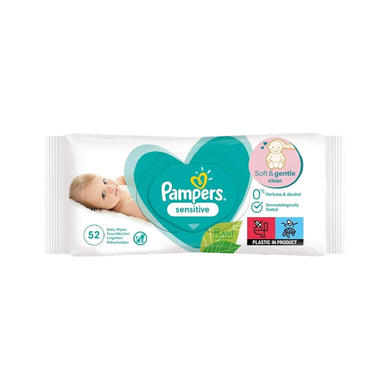Pampers Baby Senstive Wipes 52'S