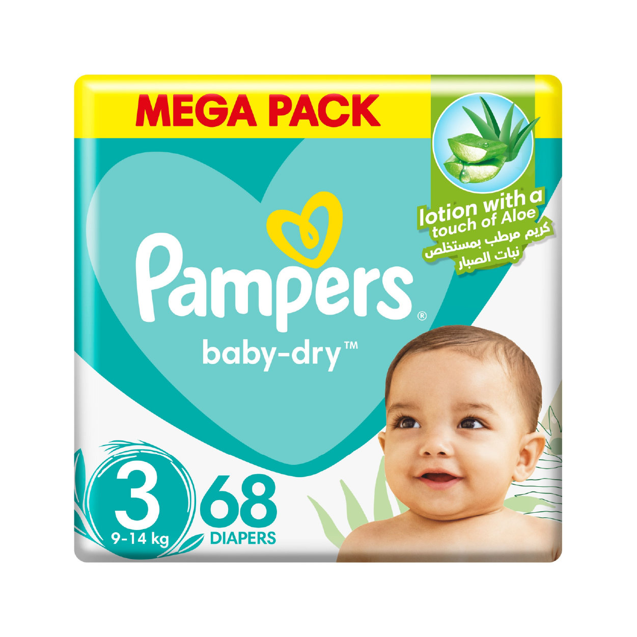 Pampers Aloe Vera Jp Midi 3*68