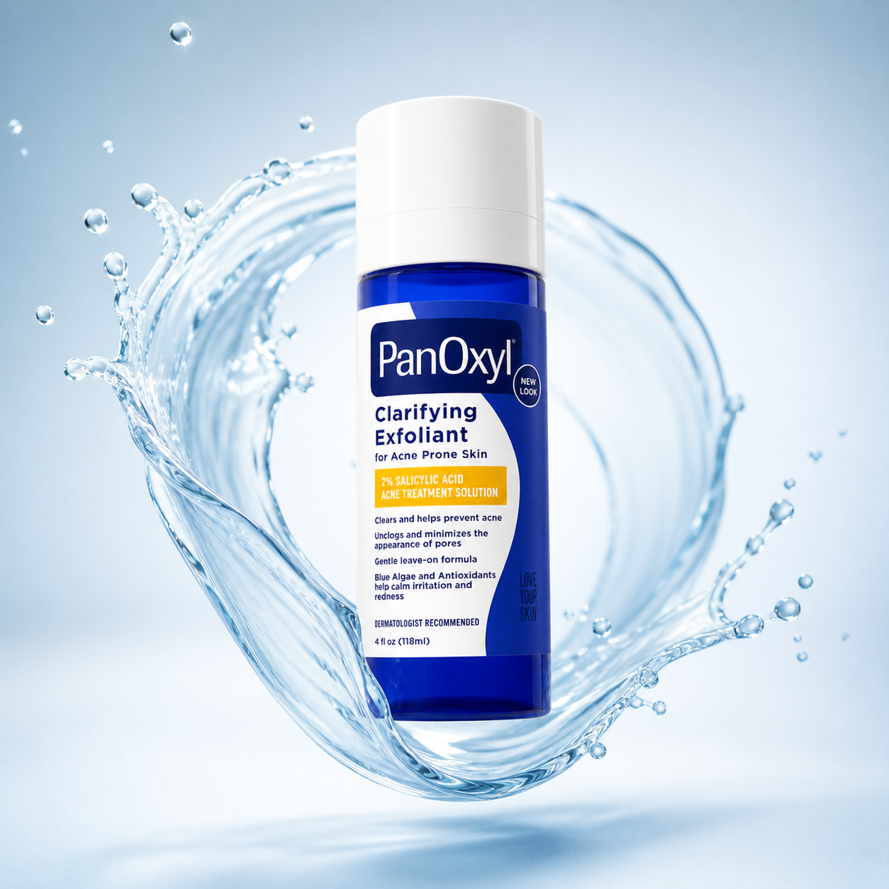 PanOxyl Clarifying Exfoliant acne exfoliating solution 118ml with salicylic acid for unclogging pores and reducing breakouts