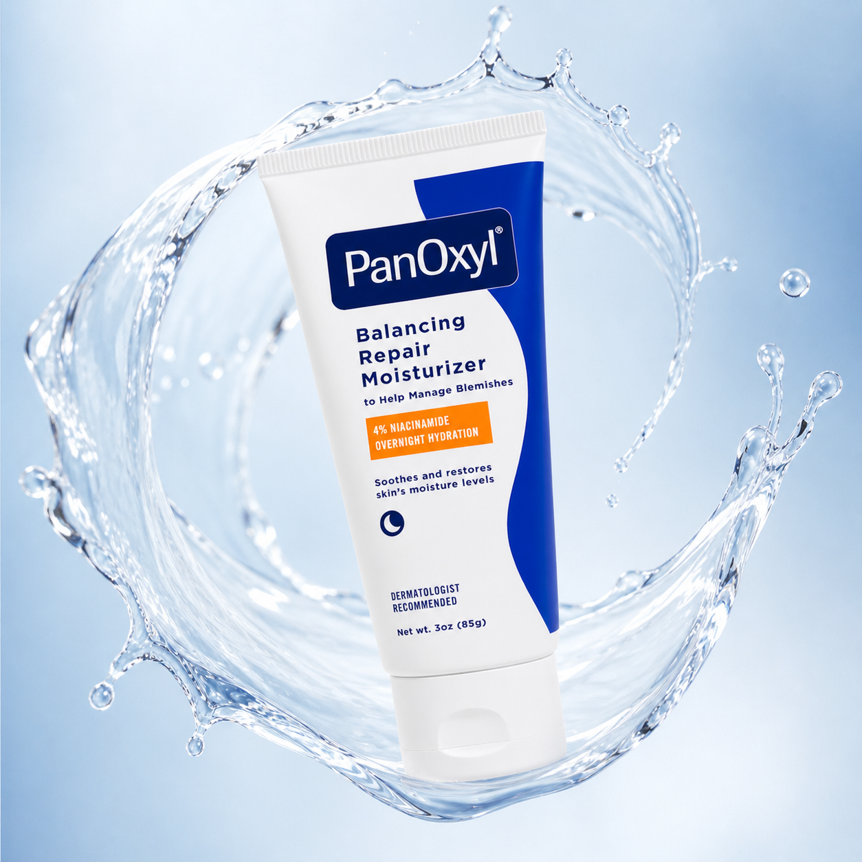 PanOxyl Balancing Repair Moisturizer 85g acne moisturizer with niacinamide for oil control and hydration