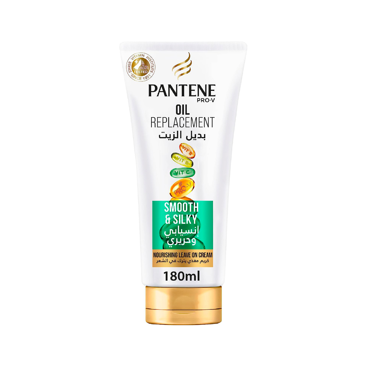 Pantene Oil Replacement Smooth&Silky Nour Leave-On Crm 180Ml
