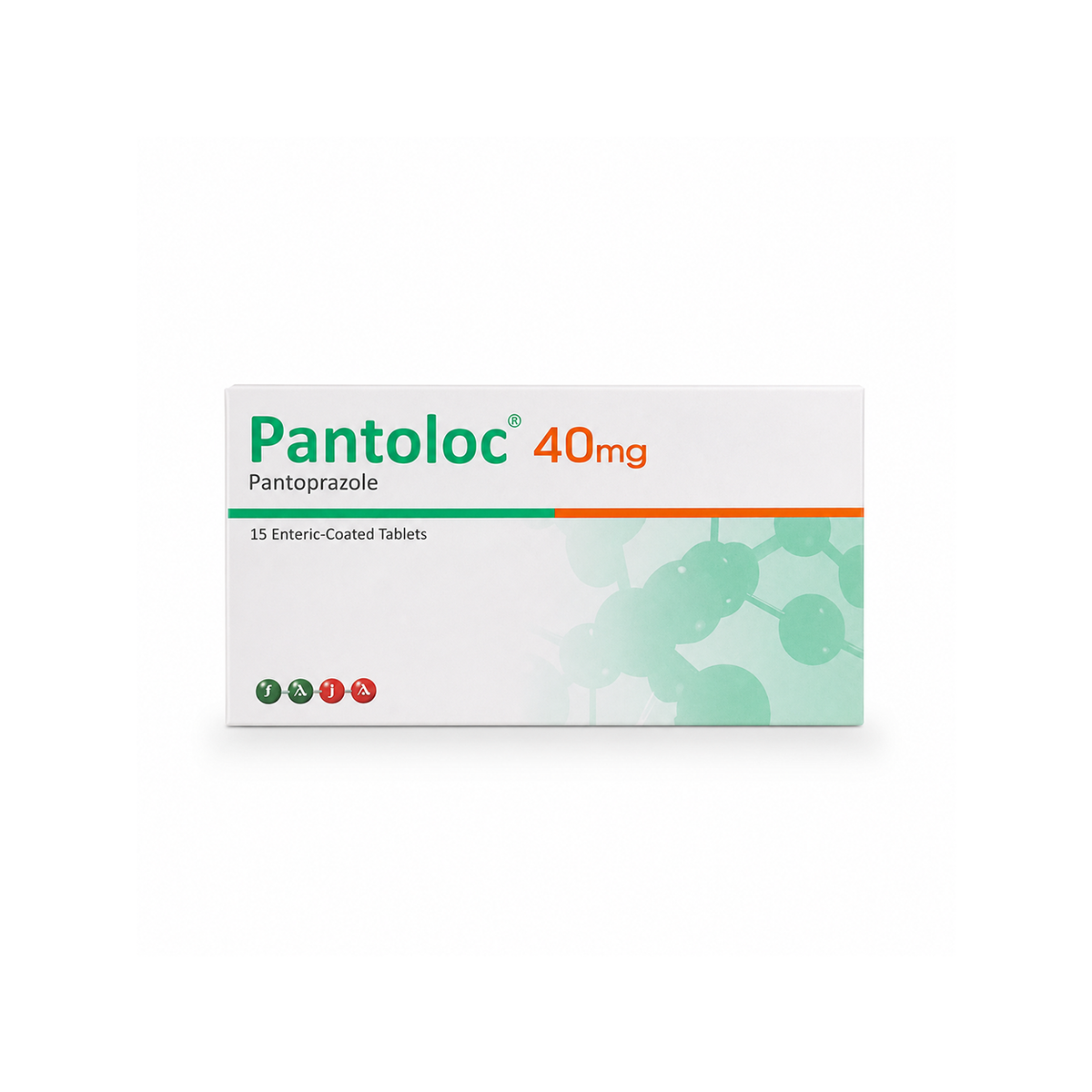 Pantoloc 40mg Pantoprazole enteric-coated tablets, 15 tablets, for reducing stomach acid and managing acid reflux