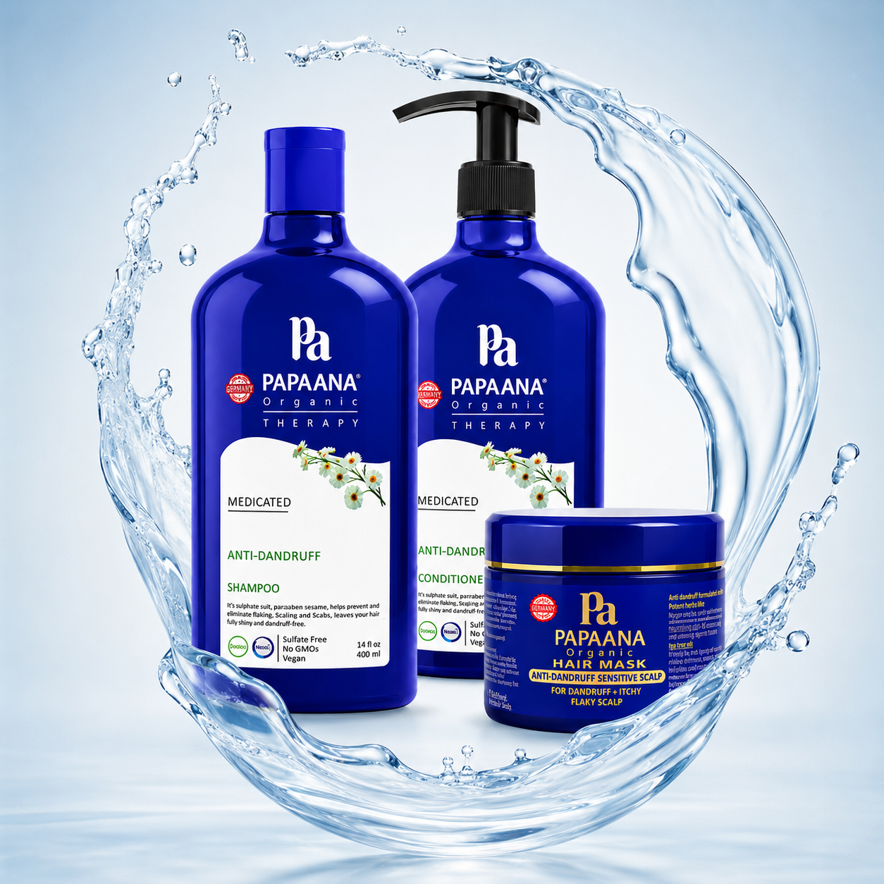 Papaana Organic Anti-Dandruff Care Set