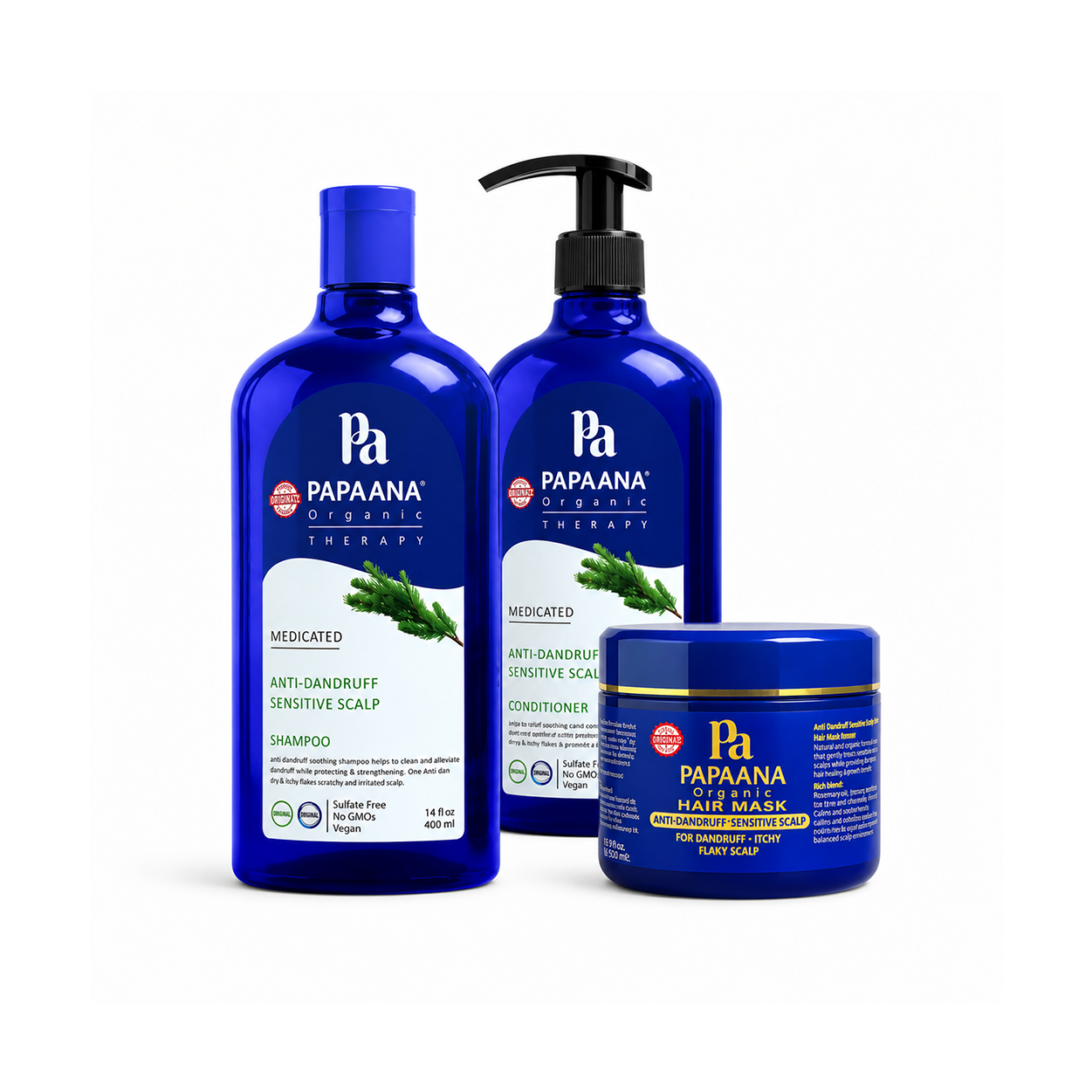 Papaana Organic Sensitive Scalp Relief Set